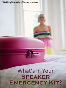 My Emergency Kit I Take with Me When Speaking