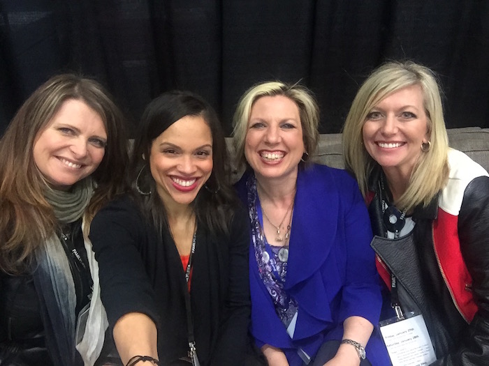 Me with a bunch of awesome communicators at the Women in Music and Media booth at Breakforth! 